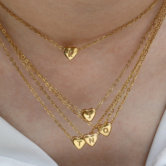 Sweetheart Gold Initial Necklace